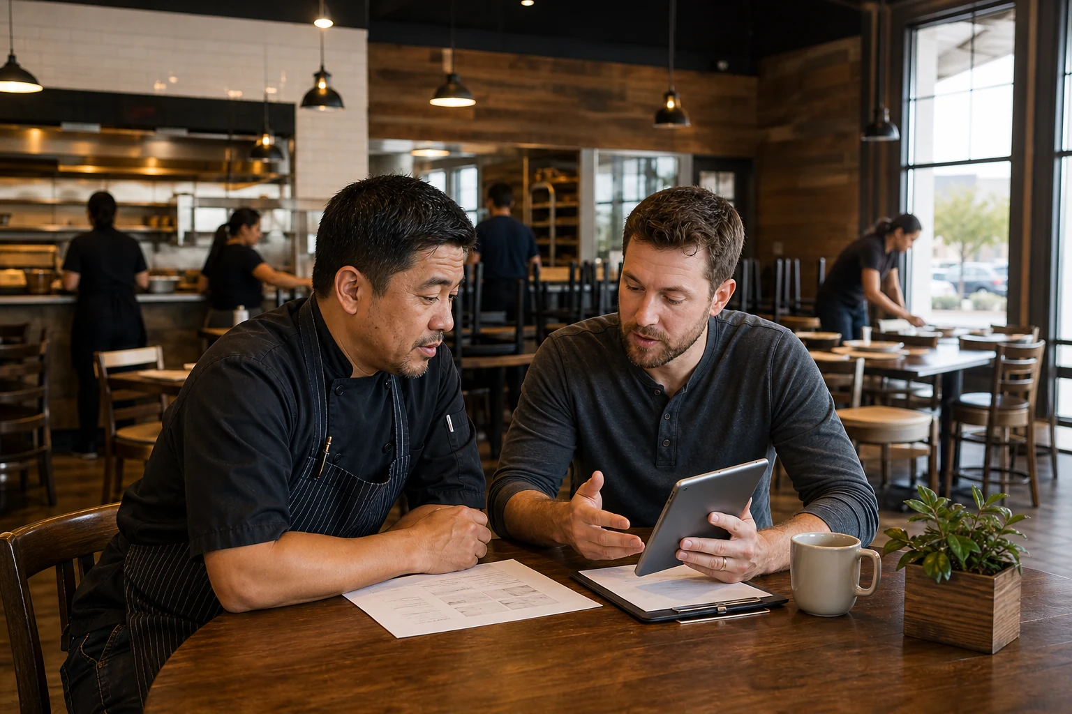 Strategy conversation with the owner of a family-run Frisco restaurant